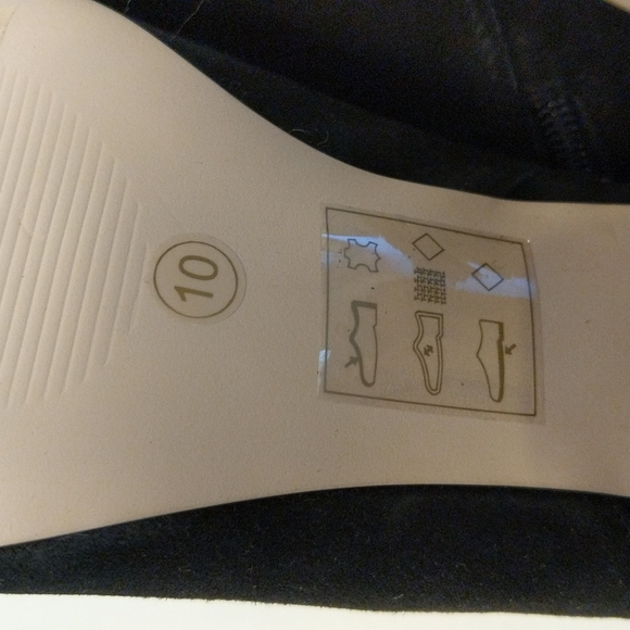 Sole Society Block Heel Animal Print and Black Suede Ankle Booties Sz 10 - Picture 6 of 8